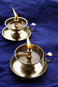 PictureIndia - pair of Indian oil lamps