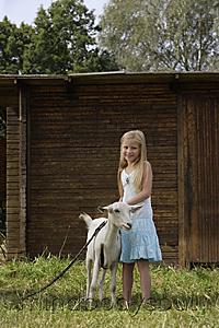 Mind Body Soul - girl with goat