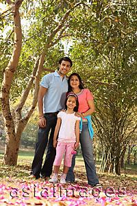 Asia Images Group - Young family in grove of trees