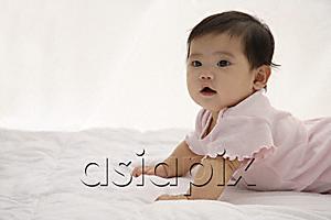 AsiaPix - Baby girl lifting herself up