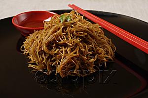 AsiaPix - Bee hoon noodles on plate.
