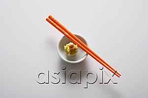 AsiaPix - dim sum in bowl with orange chopsticks