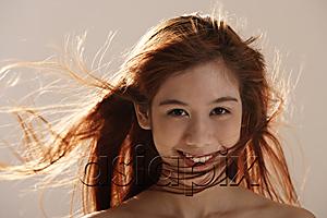 AsiaPix - Asian girl with wind blown hair