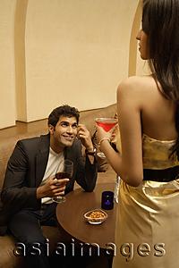 Asia Images Group - Man smiling up at woman