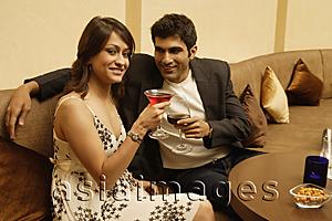 Asia Images Group - couple making a toast