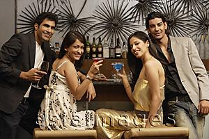 Asia Images Group - two couples in a bar