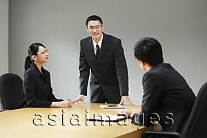 Asia Images Group - Business associates in conference room