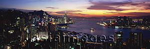 Asia Images Group - Hong Kong cityscape from Braemar Hill in the evening