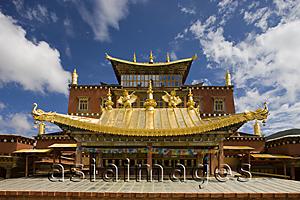 Asia Images Group - Facade of Songzanlin Temple, Shangri-la, China