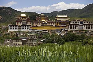 Asia Images Group - Songzanlin Temple from a distance, Shangri-la, China