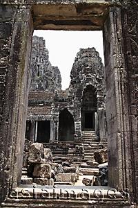 Asia Images Group - Door way in Angkor Wat, Cambodia