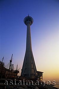 Asia Images Group - China,Macau,Macau Tower at Dawn