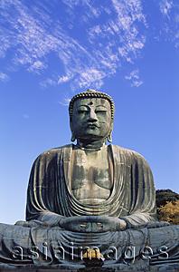 Asia Images Group - Japan,Tokyo,Kamakura,Daibutsu,The Great Buddha with Autumn Leaves