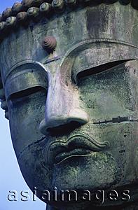 Asia Images Group - Japan,Tokyo,Kamakura,Daibutsu,Detail of The Great Buddha's Face
