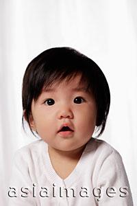 Asia Images Group - Head shot of Chinese baby