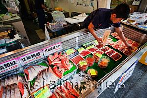 Asia Images Group - Japan,Tokyo,Tsukiji,Seafood Shop Display
