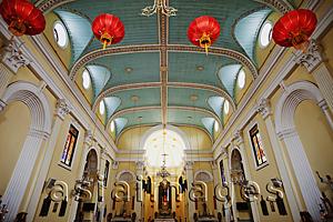 Asia Images Group - Interior of St.Lawerence's Church, Macau, China