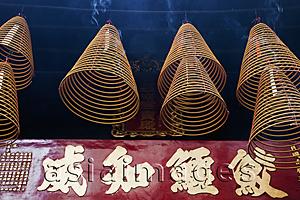 Asia Images Group - Sam Kai Vui Kun Temple, Incense Coils, Macau