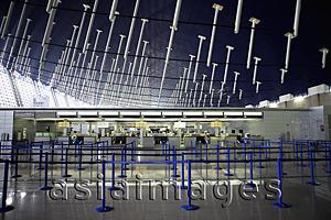 Asia Images Group - Interior of Shanghai Pudong International Airpot customs area, China