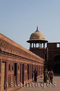 Asia Images Group - Wall of the Agra Fort, India