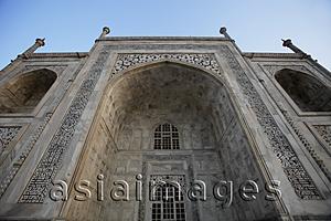 Asia Images Group - Close up of the front of the Taj Mahal. Agra, India