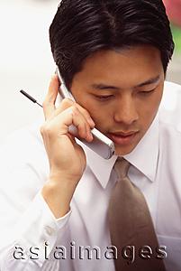 Asia Images Group - Male executive using cellular phone