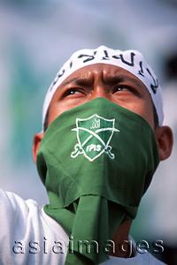 Asia Images Group - Indonesia, Jakarta, Muslim protester.