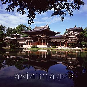 Asia Images Group - Japan, Kyoto, Uji, Byodo-in Temple, Phoenix Hall, built in 1053 and a UNESCO World Heritage site