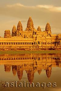 Asia Images Group - Cambodia, Angkor Wat by day with reflection