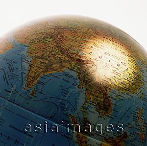 Asia Images Group - Globe, spotlight on China