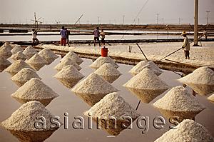 Asia Images Group - Thailand, Sea salt harvest.