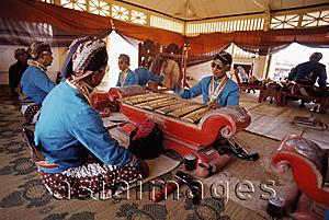 Asia Images Group - Indonesia, Yogyakarta, Sekaten Festival, Gamelan players at Sultan's mosque (Mesjid Agung).