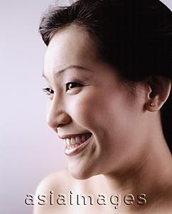 Asia Images Group - Woman smiling, portrait