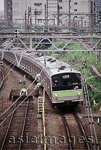 Asia Images Group - Japan, train entering station