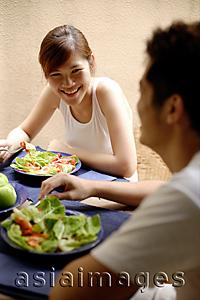 Asia Images Group - Couple having lunch at home