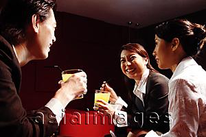 Asia Images Group - Young executives with drinks