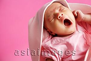Asia Images Group - Baby yawning, eyes closed