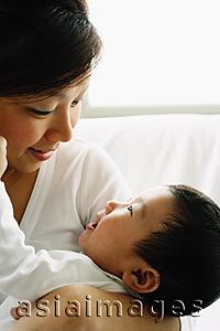 Asia Images Group - Mother with baby boy, portrait