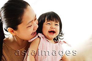 Asia Images Group - Mother and baby girl, smiling