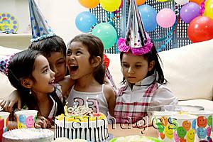 Asia Images Group - Children at a birthday party having a good time