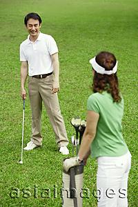 Asia Images Group - Couple on golf course