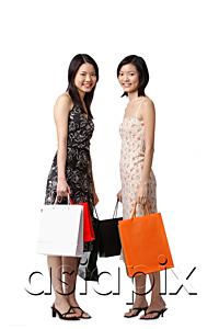 AsiaPix - Two young women carrying shopping bags