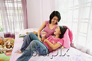 AsiaPix - Mother tickling daughter in bedroom