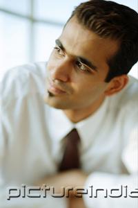 PictureIndia - Male executive, looking away, portrait