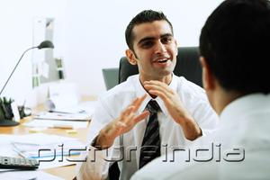 PictureIndia - Two executives in office, talking face to face