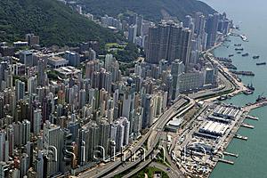 Asia Images Group - Aerial view overlooking West Point, Hong Kong
