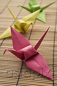 AsiaPix - pink, yellow and green paper cranes