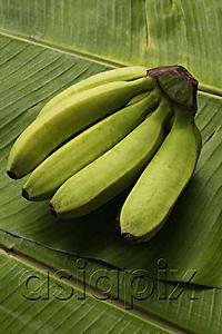 AsiaPix - bunch of bananas on banana leaf