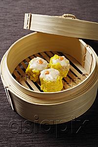 AsiaPix - bamboo steamer with dimsum