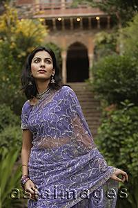Asia Images Group - young graceful woman in sari